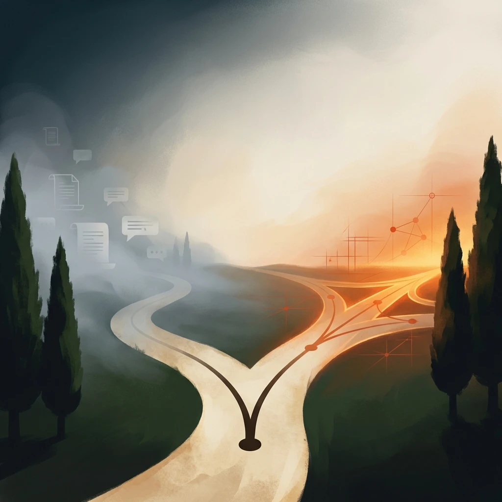 Editor reviewing an AI-generated draft on screen, highlighting the gap between effort and results